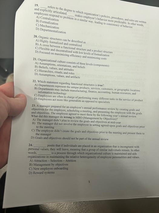 19. refers to the degree to which organization's