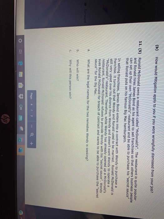 (b) How would Mitigation apply to you if you were