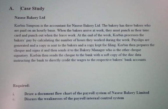 Case Study Nasese Bakery Ltd Kortin Simpson is