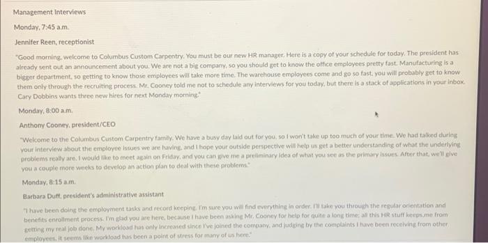 Columbus Custom Carpentry Case Overview This case