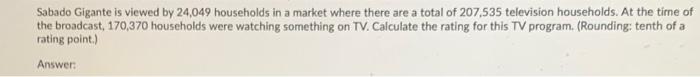 Sabado Gigante is viewed by 24,049 households in