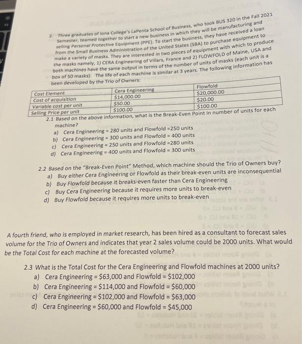 2. Three graduates of fona College's Lapenta