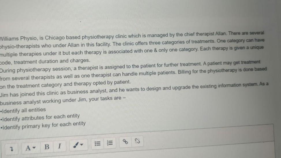 fast.... Williams Physio, is Chicago based