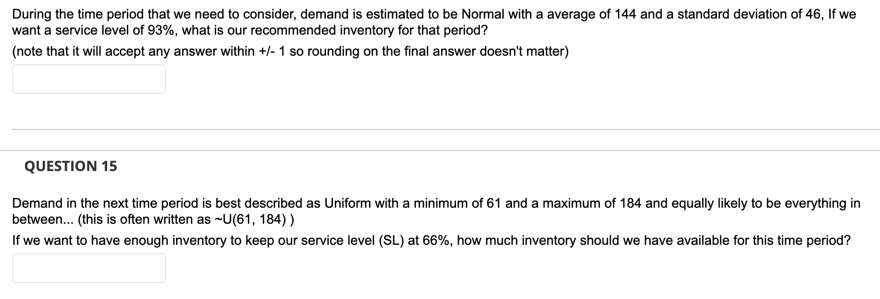 During the time period that we need to consider,