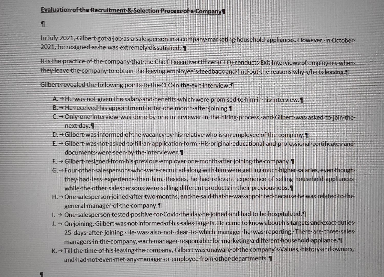 Evaluation of the Recruitment-&-Selection