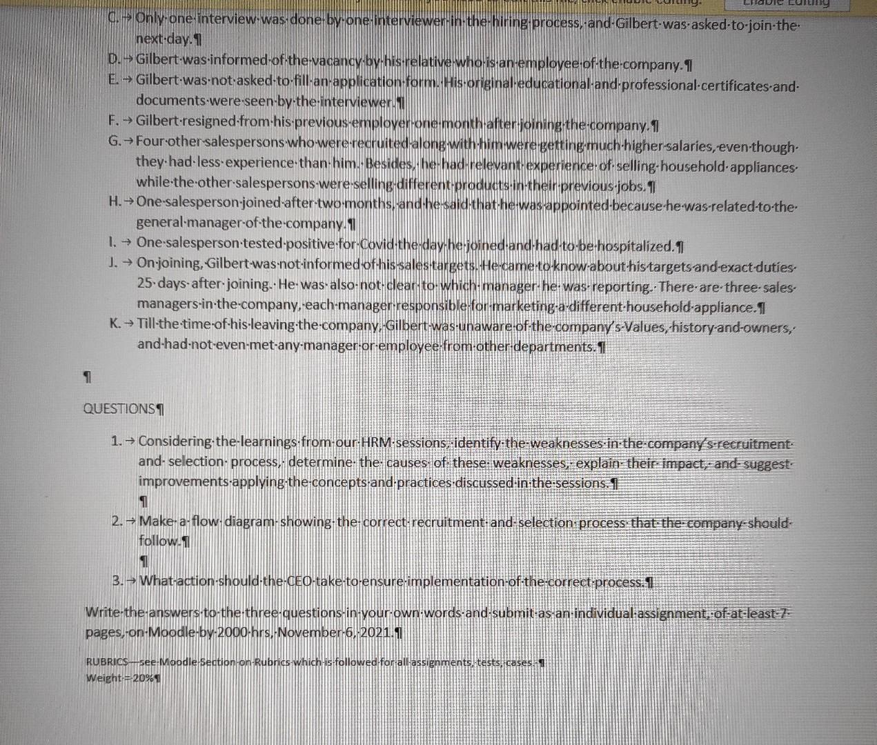 Evaluation of the Recruitment-&-Selection