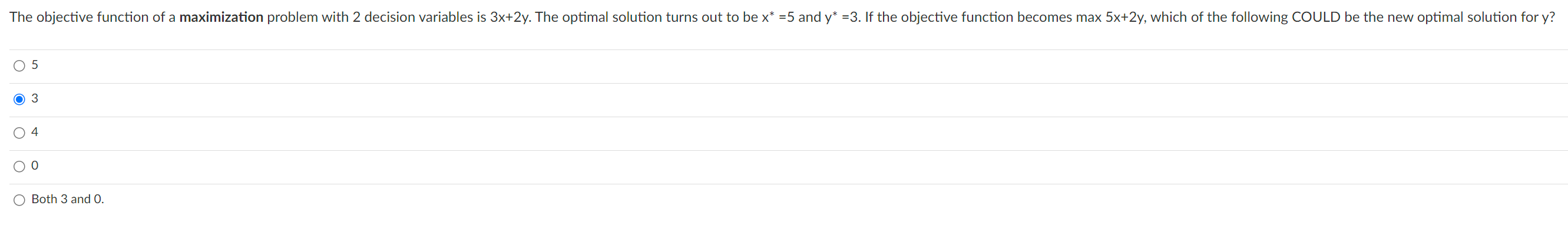 5 3 4 J Both 3 and 0