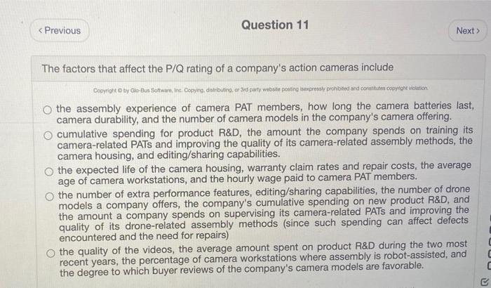 Question 9 < Previous Next  style=