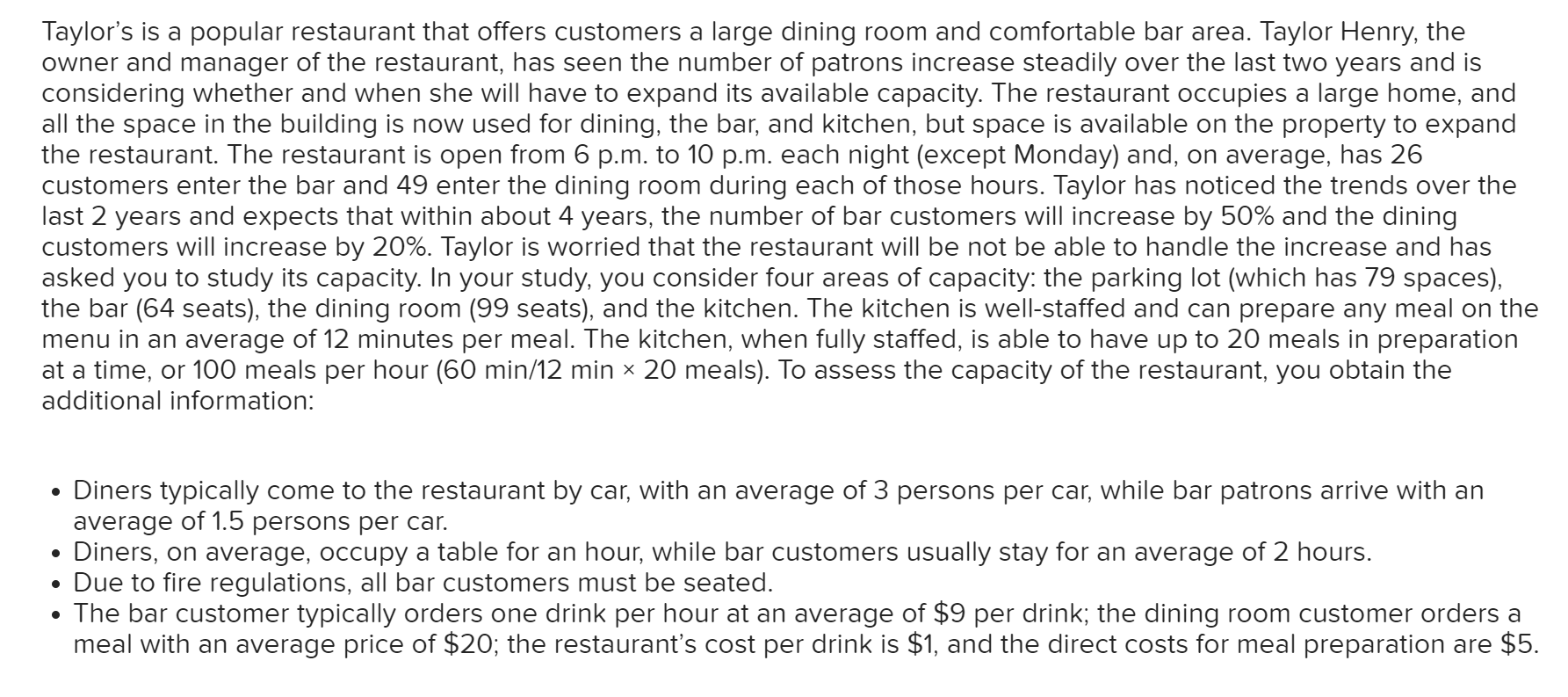 Taylor's is a popular restaurant that offers