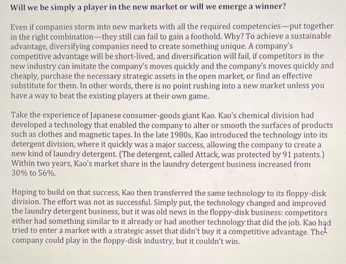 In the article "To Diversify or Not to Diversify"