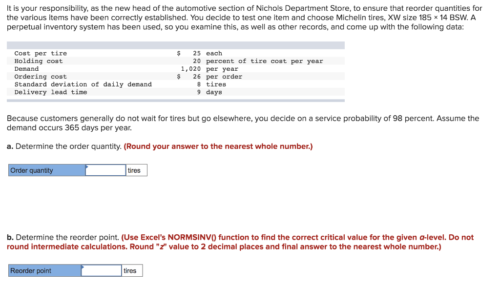 Annual demand for a product is 15,600 units;