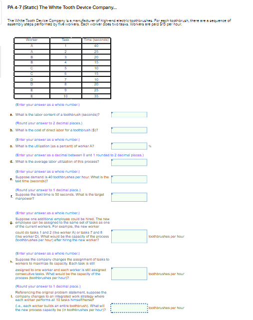 PA 4-7 (Static) The White Tooth Device Company...