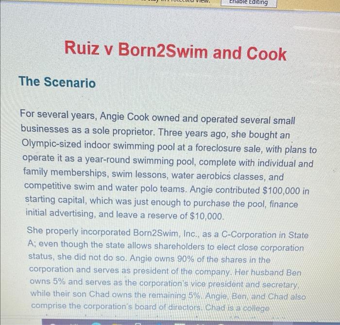 cho Editing Ruiz y Born2Swim and Cook The