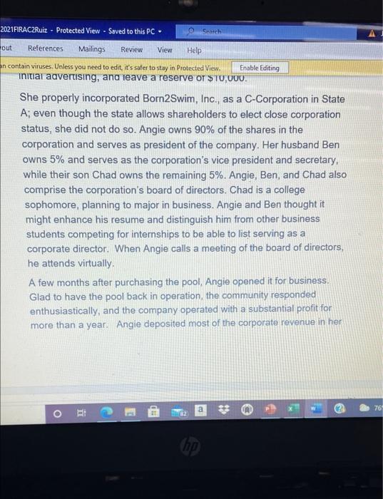 cho Editing Ruiz y Born2Swim and Cook The