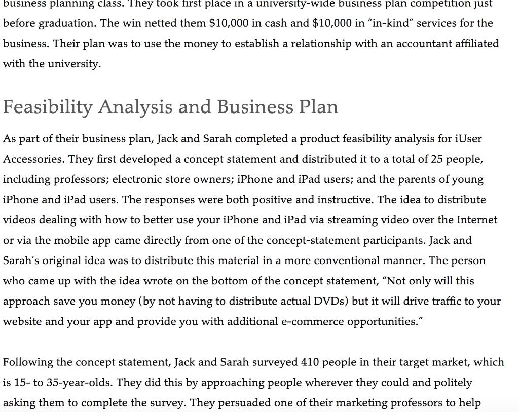 Pretend you are Sarah or Jack. Are there