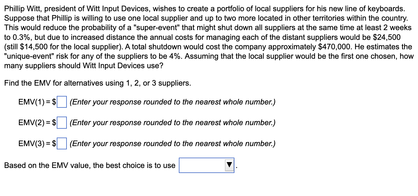 Phillip Witt, president of Witt Input Devices,