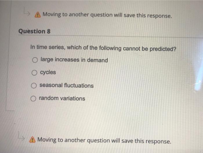 A Moving to another question will save this