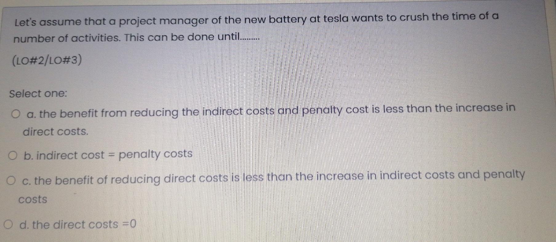 Let's assume that a project manager of the new