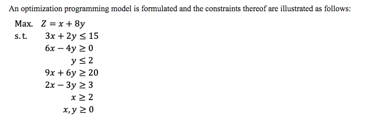a. As a linear programming (LP) model, identify