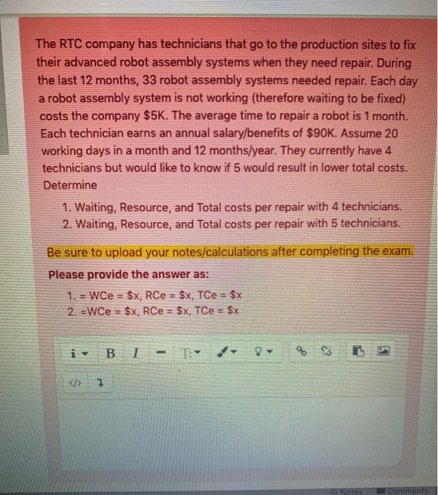 The RTC company has technicians that go to the