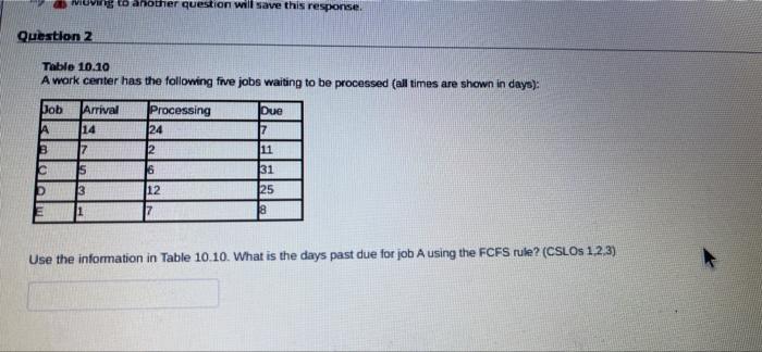 wioving to another question will save this