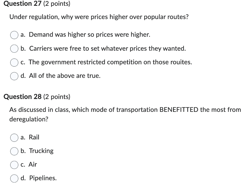 Under regulation, why were prices higher over