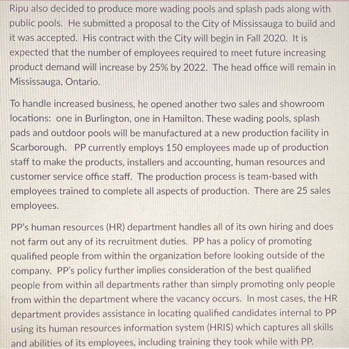 Paradise Pools (PP), is privately owned and