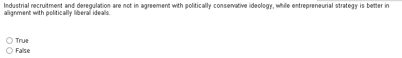 Industrial recruitment and deregulation are not