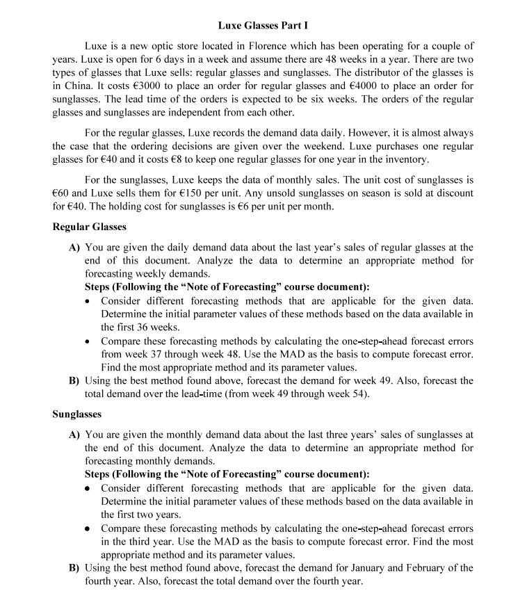 Luxe Glasses Part 1 Luxe is a new optic store