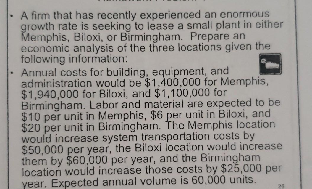 A firm that has recently experienced an enormous