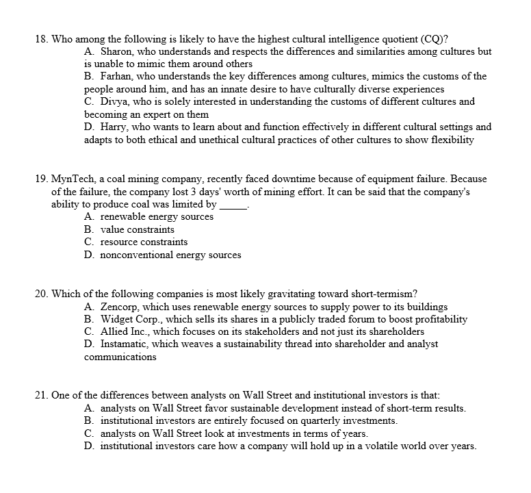 Answer the following question. 18. Who among the
