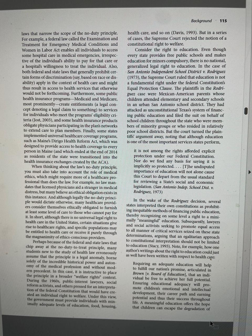 Topic: Legal rights in healthcare and public