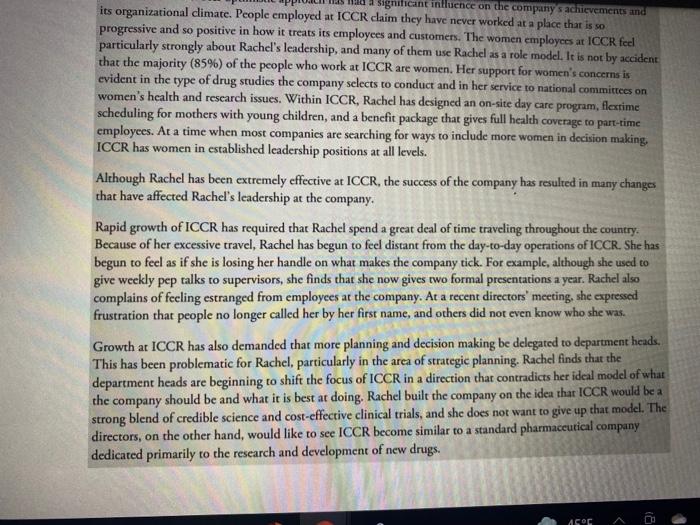 Chapter takeaways: After analyzing the case,