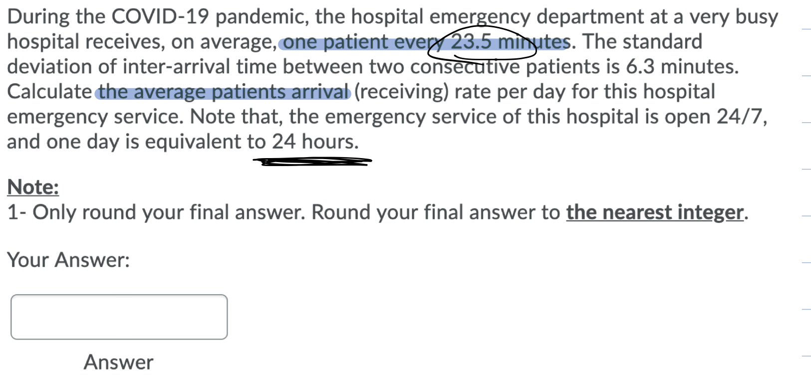 During the COVID-19 pandemic, the hospital