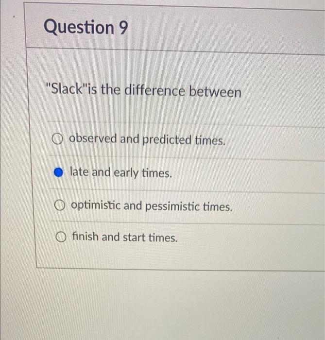 Question 9 