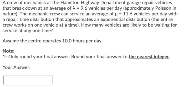 A crew of mechanics at the Hamilton Highway