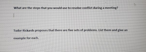 What are the steps that you would use to resolve