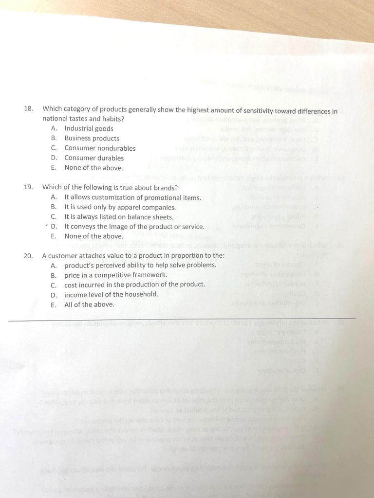 MULTIPLE CHOICE. Choose the one alternative that