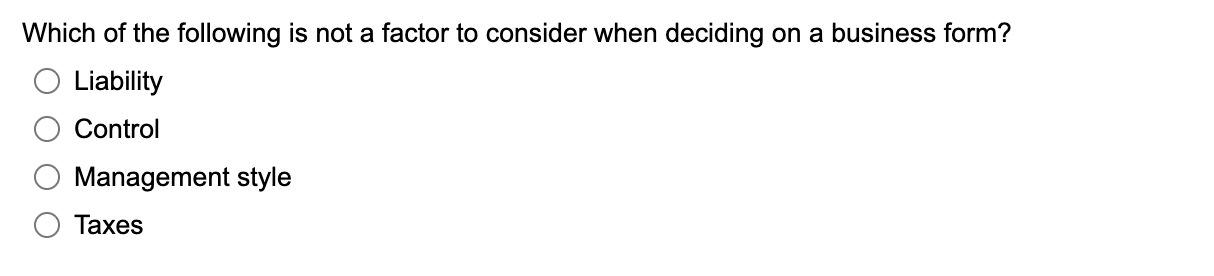 Which of the following is not a factor to