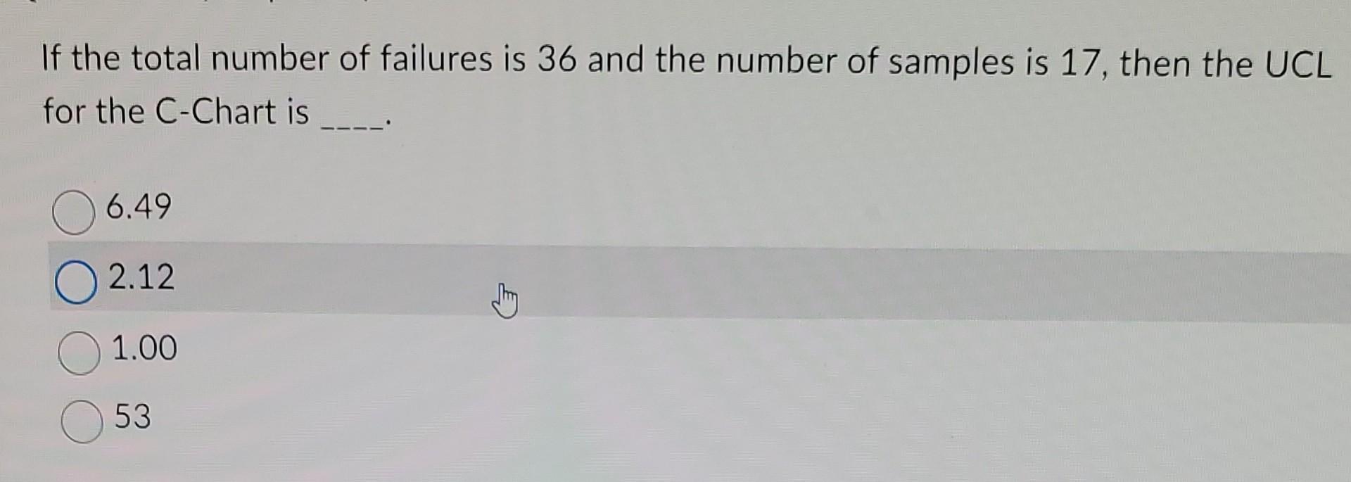 If the total number of failures is 36 and the