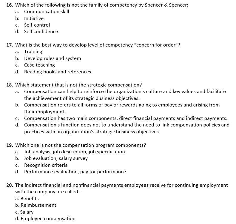 16. Which of the following is not the family of