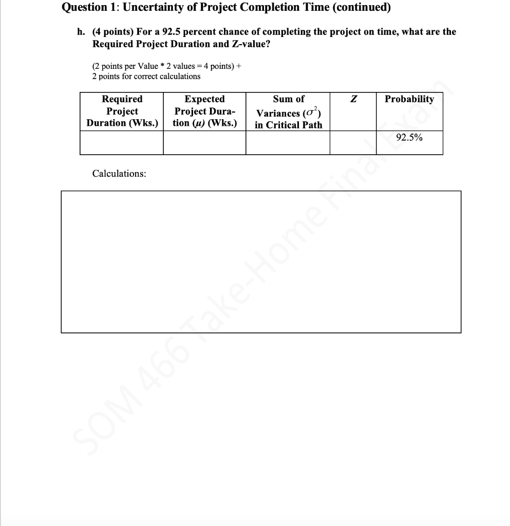 Looking at question 1 a-d being completed, I