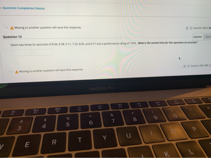 Question Completion Status: - Moving to another