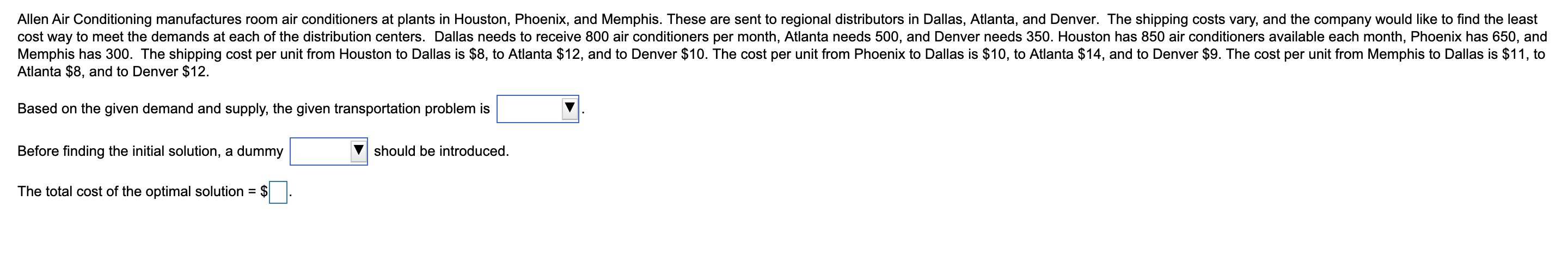 Allen Air Conditioning manufactures room air