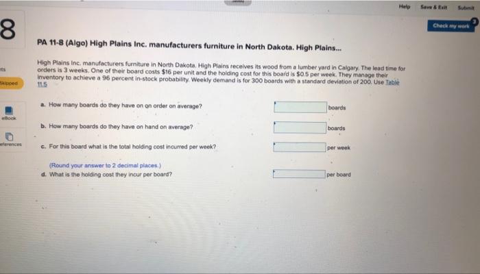 Help Save 5 wit Check my work 8 PA 11-8 (Algo)