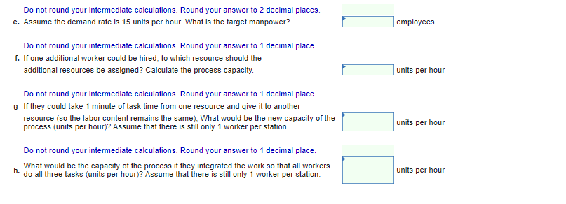 Consider a process consisting of three resources.
