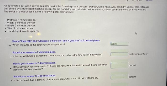 An automated car wash serves customers with the