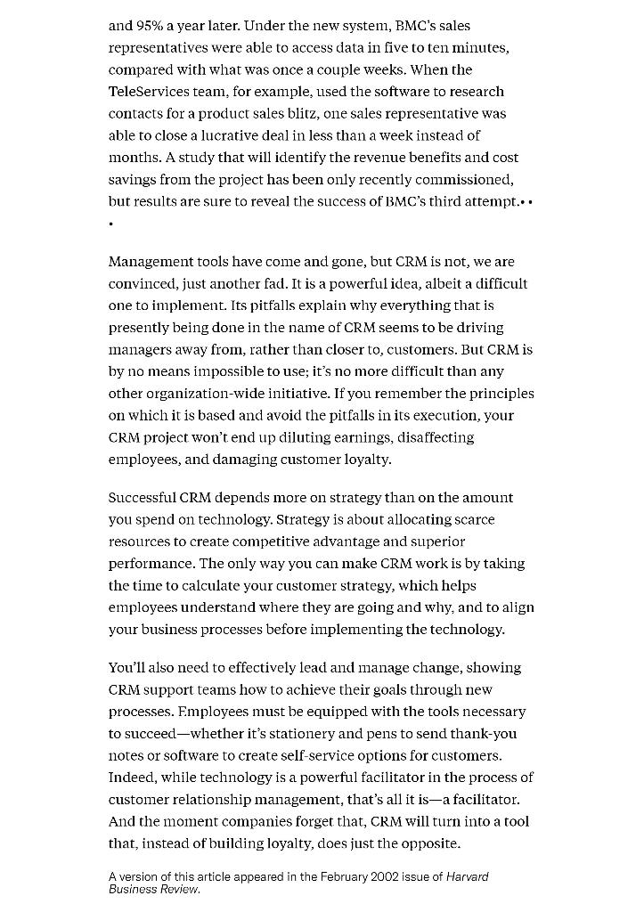 Read the article and write summary in your own