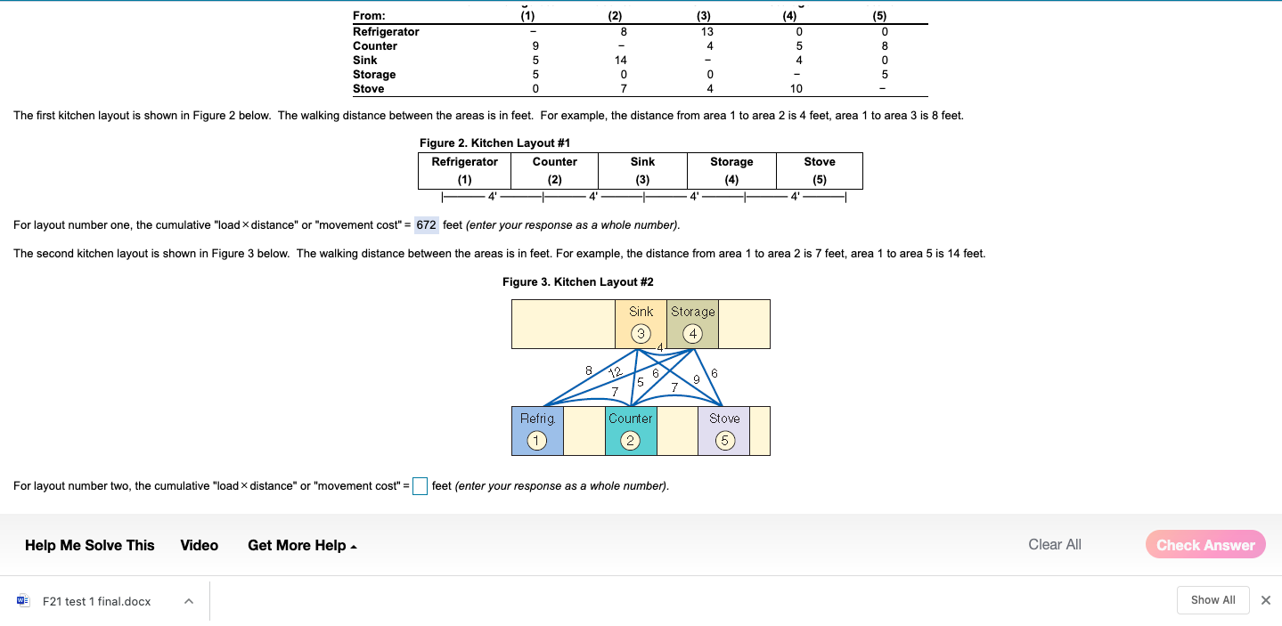 (1) (2) 8 (3) 13 4 From: Refrigerator Counter