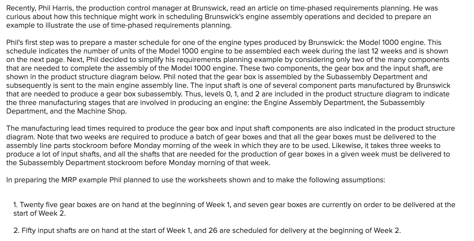 Recently, Phil Harris, the production control